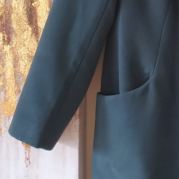 Covington Women's Hunter Green Mid Length Zip Up Coat SZ L - Picture 8 of 10